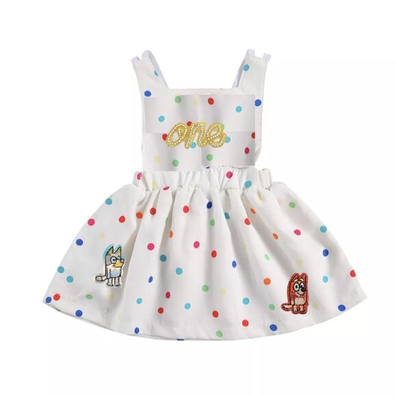 Bingo Dress Smash Cake First Birthday Bluey Dress Bluey Birthday Clothes